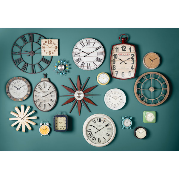 Laurel Foundry Modern Farmhouse Eisenhauer Metal Wall Clock & Reviews